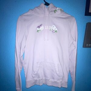 Small Lilac Hollister Butterfly Floral Hoodie